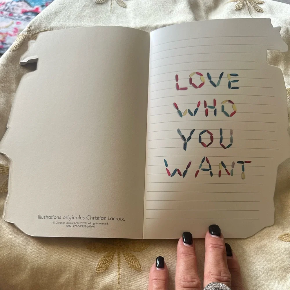 Christian Lacroix Heritage Collection “ Love Who You Want “ Journal / Notebook.
